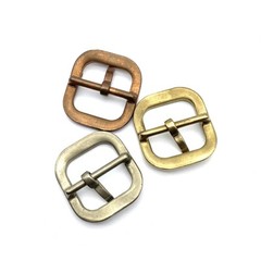 Fleur De Lis Buckle Copper Casted Leather Buckle