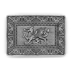 Welsh Dragon Pewter Kilt Belt Buckle – Made in the UK