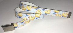 Rubber Ducky Belt & Buckle Ducks Quack Farm Zoo Lake Animal Cartoon Fun Kids NEW