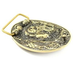 Pisces belt buckle, Horoscope Astrological Zodiac Sign solid brass belt buckle