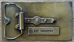 Vintage Belt Buckle Colt 44 Cal Model 1860 Army America&rsquo;s Pioneer Heritage 4”
