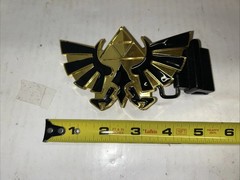 THE LEGEND OF ZELDA Black and Gold Triforce 2014 Nintendo gamers BELT BUCKLE
