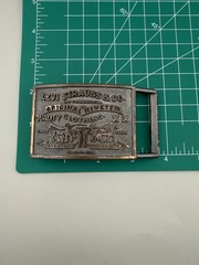 Levi Strauss Two Horse Riveted Belt Buckle Vintage Jeans Denim 1970s 80s