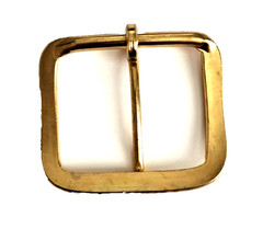 Men&rsquo;s Gold Tone Metal Belt Buckle 2 in x 1 5/8 in Fits 1 1/2 in Belt
