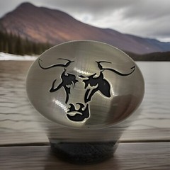 Justin TROPHY BULL Buckle New