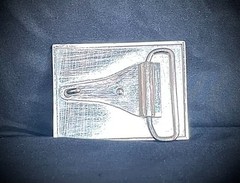 “Heavy Is the Head” New Gothic Industrial Belt Buckle OOAK Darren McNeese