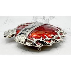 True Love Red Flame Heart Belt Buckle 3.75&Prime; Silver Tone Biker