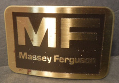 Brass & Steel MF Massey Furguson Belt Buckle Far Tractor Implements Great Americ
