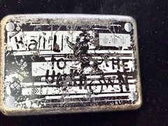 Hail to the Unknown Statement Novelty Vintage Rectangular Belt Buckle