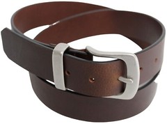 Solid Brass Buckle and Keeper Quality Full Grain Genuine Leather Belt. No: 41004