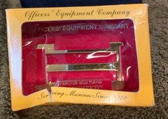 Marine Corps Gold Anodized Brass Belt Buckle « Never Polish »