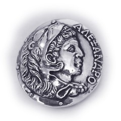 Alexander The Great of Makedonia Sterling Silver Belt Buckle