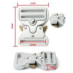 32 38mm 43 50mm Tactical Belt Buckles Metal Quick Release Military Straps Girdle