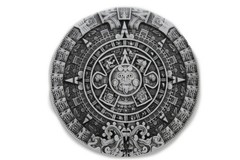 Men Women Belt Buckle Dark Silver Metal Western Fashion Aztec Calendar Mayan