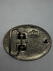 Men&rsquo;s W USA Square-Dancing Western 2-Tone Oval Belt Buckle