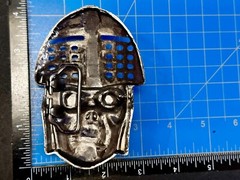 Knights Soldier Skull Helmet Medieval Armor Cutout Halloween Gothic Belt Buckle