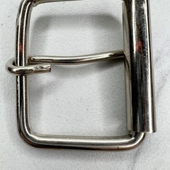 Silver Tone Simple Basic Roller Belt Buckle