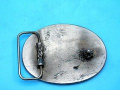 End Of The Trail Western Native American Belt Buckle Vintage