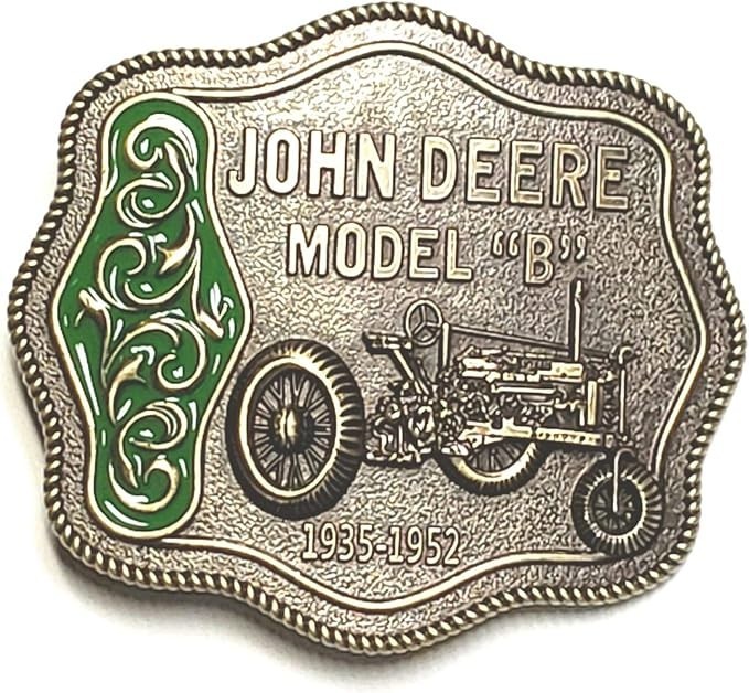 John Deere Tractor Model « B » 1935-1952 Belt Buckle Fits 1.5&Prime; wide Belt