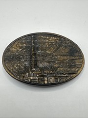CRUDE 1981 SPEC-CAST Solid Brass Belt Buckle #5789