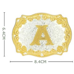 Belt Buckle Unisex Western Cowboy Initial Letter A – Z Rodeo Belt Buckle USA