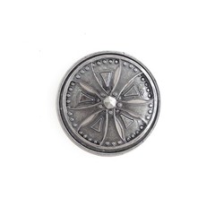 303-AN-SIL Men&rsquo;s Hip Hop Antique Silver Spinner Rim Rotating Axis Belt Buckle
