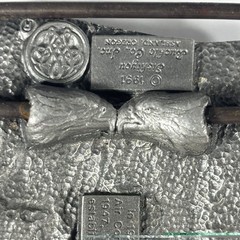 Vintage USA United States Air Force Military Belt Buckle 1.75” Flag Eagle Pewter