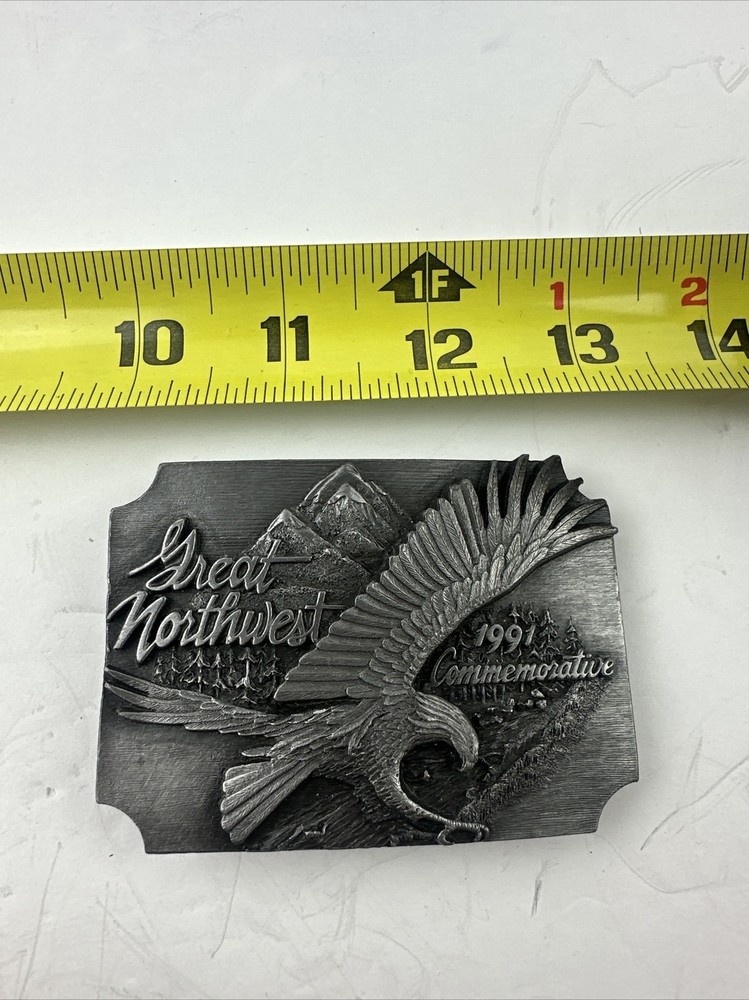 Vintage Siskiyou Belt Buckle 1991 GREAT NORTHWEST COMMEMORATIVE EAGLE