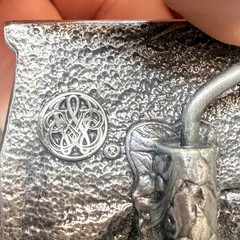 1983 Bergamot Brass Works Vintage Train Railroad Belt Buckle Made in USA
