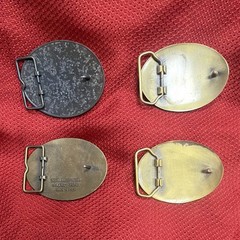 NRA Golden Eagles Life Member Men&rsquo;s Western Belt Buckles Bronze Gold Antique Lot
