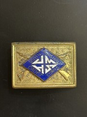 Vintage Rare 1930’s John Marshall Cadet Corps Richmond VA Enameled Belt Buckle
