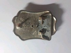 VINTAGE LAS VEGAS COIN BELT BUCKLE FAUX 1878 COIN –