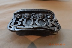 VINTAGE BUCK KNIVES FOUR GENERATIONS OF KNIFE MAKERS BELT BUCKLE