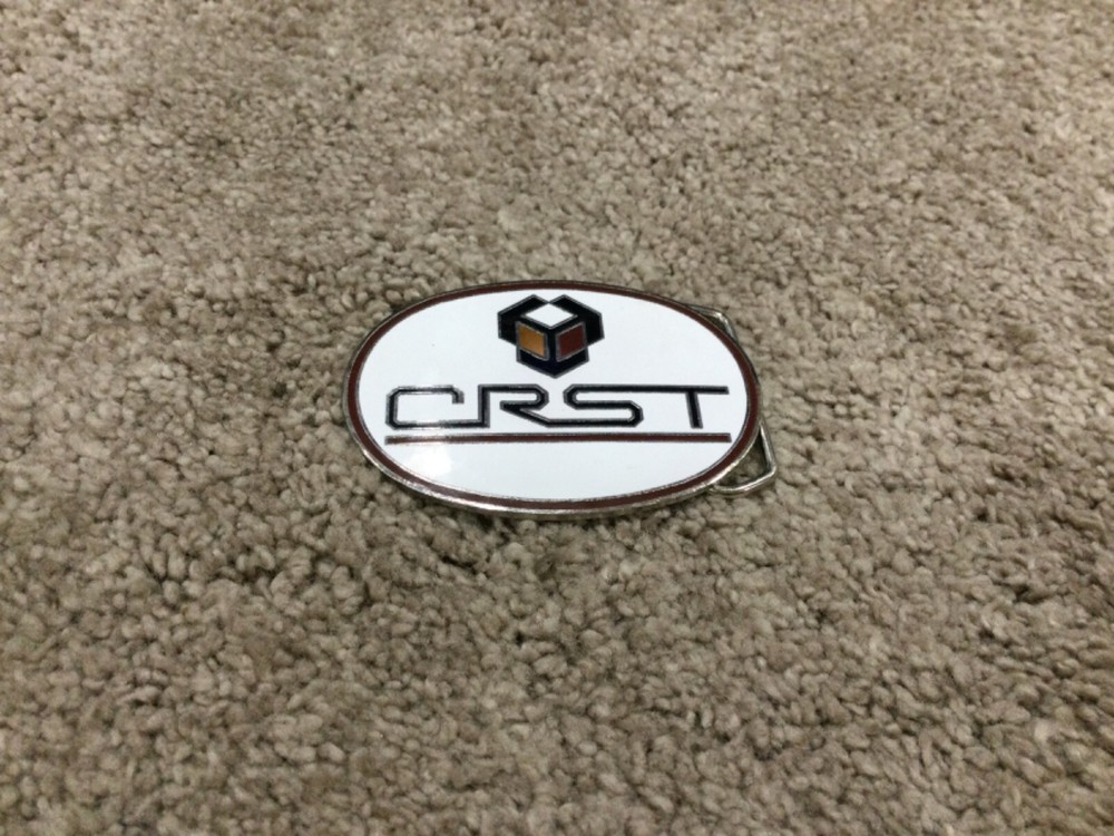 Mens Vintage CRST Transportation Company Belt Buckle