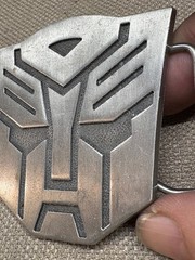 Transformers Metal Belt Buckle deception vintage 3 1/2&Prime;