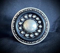 “ Orbital” Buckle Archive OOAK Industrial Round 2.5&Prime; Darren McNeese