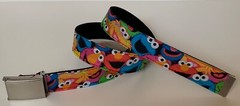 Sesame Street Belt Buckle Elmo Big Bird Cookie Monster Oscar Kids Accessory NEW