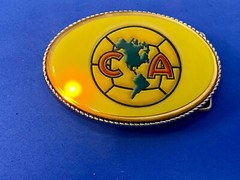 Ca Soccer Club América Football Flashing Led Lights! Belt Buckle Fresh Battery!