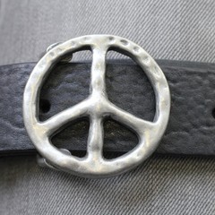 Belt buckle peace silver buckle buckle belt buckle removable clasp