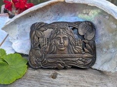 70s Vintage Belt Buckle By Bergamot Lillie Langtry 1901 Tiffany Replica