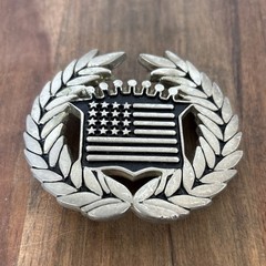 Famous Stars and Straps 8387 American Dream Cadillac USA Flag Chrome Belt Buckle