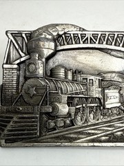 Choo -Choo! Western Train Buckle Cowboy Big Belt Buckle