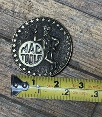 Vintage Mac Tools Round Stars Limited Edition Metal Belt Buckle