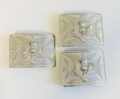 Thistle Celtic Twist Belt Buckle – Chrome Finish 100% Steel Belt Buckle