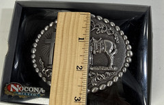 Nocona Praying Cowboy And Horse at Cross Belt Buckle New