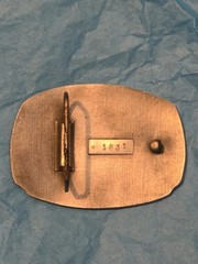 Union Pacific Railroad Centenial Diesel Pewter Belt Buckle 1975 #1831