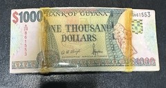 Stack Of $1000 One Thousand Guyana Dollar Bills novelty Belt Buckle