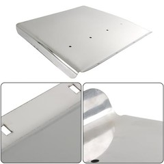 24 in x 24 in Stainless Steel Quarter Mud Flap Set Replacement for Semi Truck