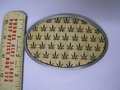 Very Nice Marijuana Pot Leaf Belt Buckle