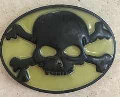 Unique Green & Black skull Belt buckle